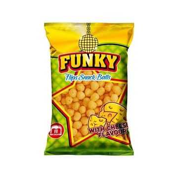 FUNKY Sajtos ízű kukoricasnack golyó (Fripsy) 80G