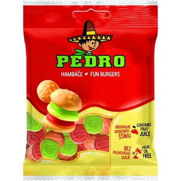 PEDRO FUN BURGER gumicukor 80g