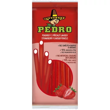 PEDRO Strawberry pencils flow gumicukor 80g
