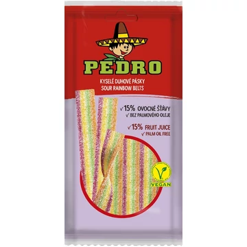 Pedro sour rainbow belts gumicukor 80g