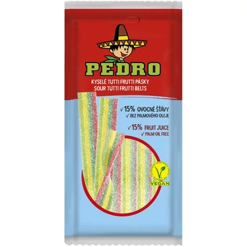 PEDRO sour tutti frutti belts gumicukor 80g