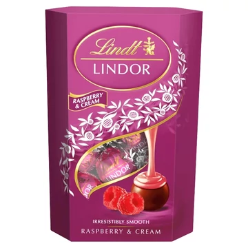 LINDT LINDOR 200G RASBERRY&CREAM 200G