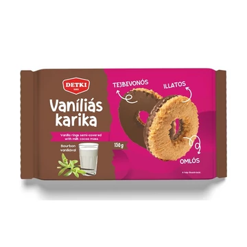 DETKI BOURBON VANÍLIÁS KARIKA TEJ 150G