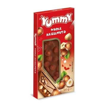 YUMMI TEJTÁBLA EGÉSZ MOGYORÓVAL 100G