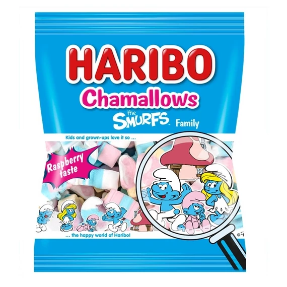 EEM-000018 HARIBO CHAMALLOWS SMURFS /TÖRPE/ 90GR
