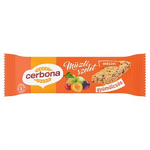CERBONA 20GR GYÜMÖLCSÖS MÜZLI SZELET