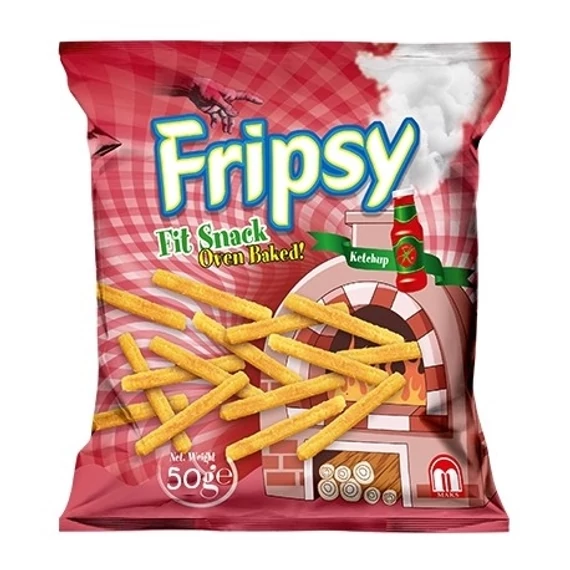 EEM-003408 FRIPSY SNACK KETCHUP ÍZŰ STICKS 50G