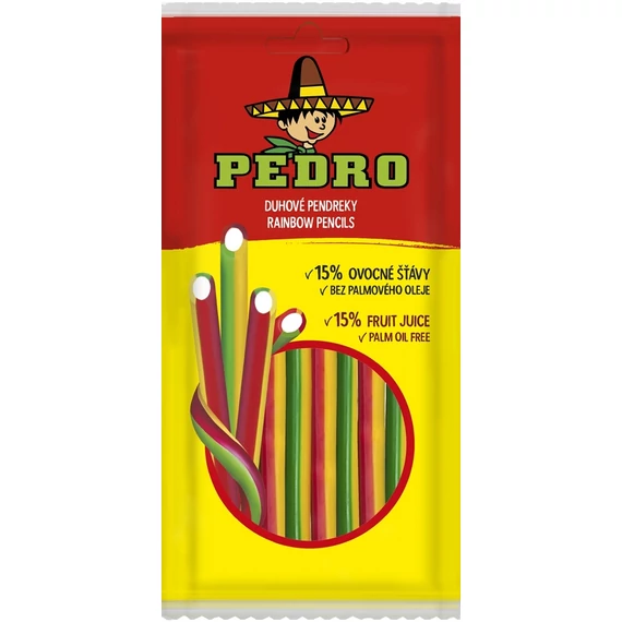 EEM-003545 PEDRO rainbow pencils gumicukor 80g