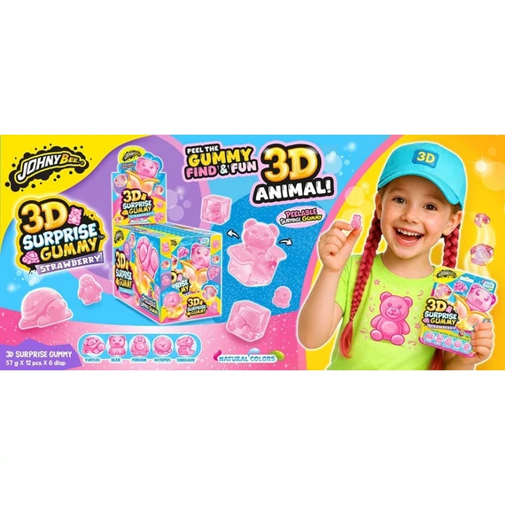 EEM-003707 JOHNY BEE 3D SURPRISE GUMMY 57G