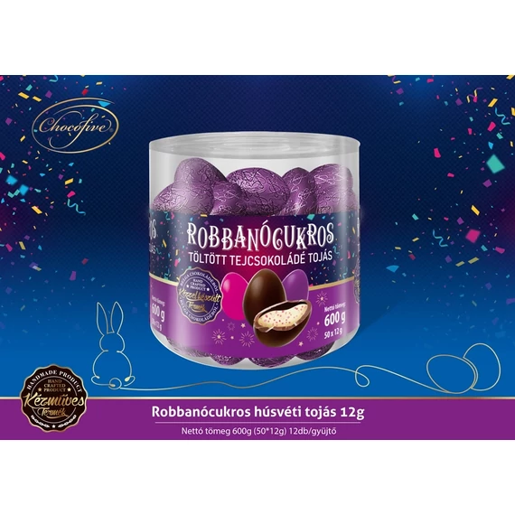 EEM-003745 ROBBANÓ CUKROS KRÉMMEL TOJÁS CHOCOFIVE 12G
