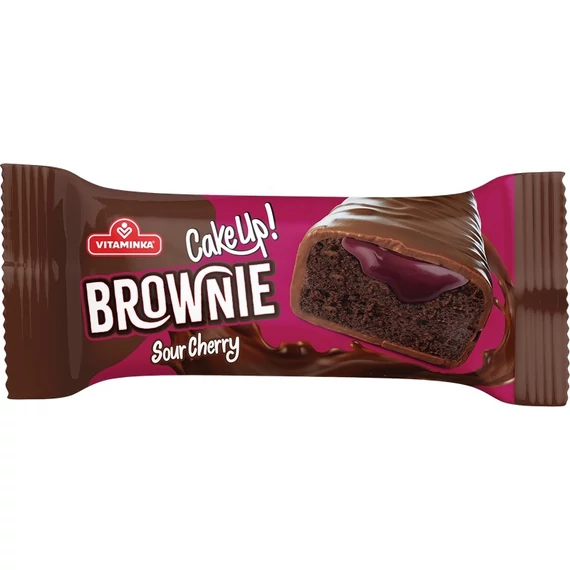 EEM-003807 VITAMINKA BROWNIE MEGGYES KRÉMMEL TÖLTVE 40G